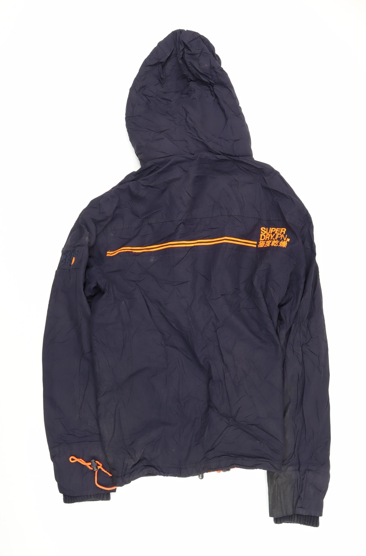 Superdry Mens Blue Jacket Coat Size M Zip