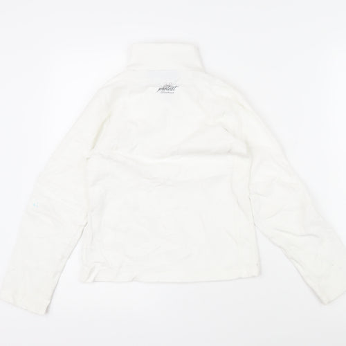 Protest Boys White 100% Polyester Pullover Sweatshirt Size 9-10 Years Zip - Protest logo