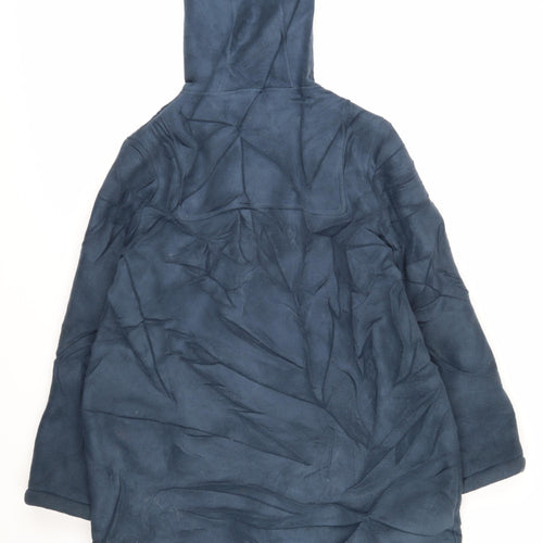 Cotton Traders Womens Blue Overcoat Coat Size 16 Toggle