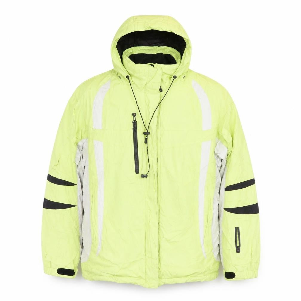 Front view of Maier Sport men’s green jacket coat, size 44, zip