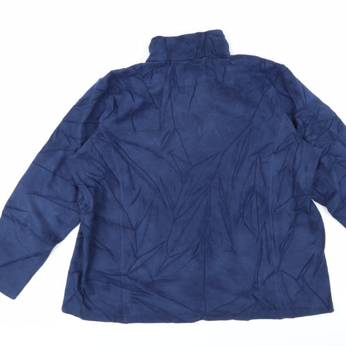 Lands' End Mens Blue Polyester Pullover Sweatshirt Size XL