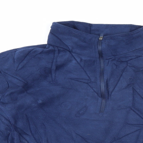 Lands' End Mens Blue Polyester Pullover Sweatshirt Size XL