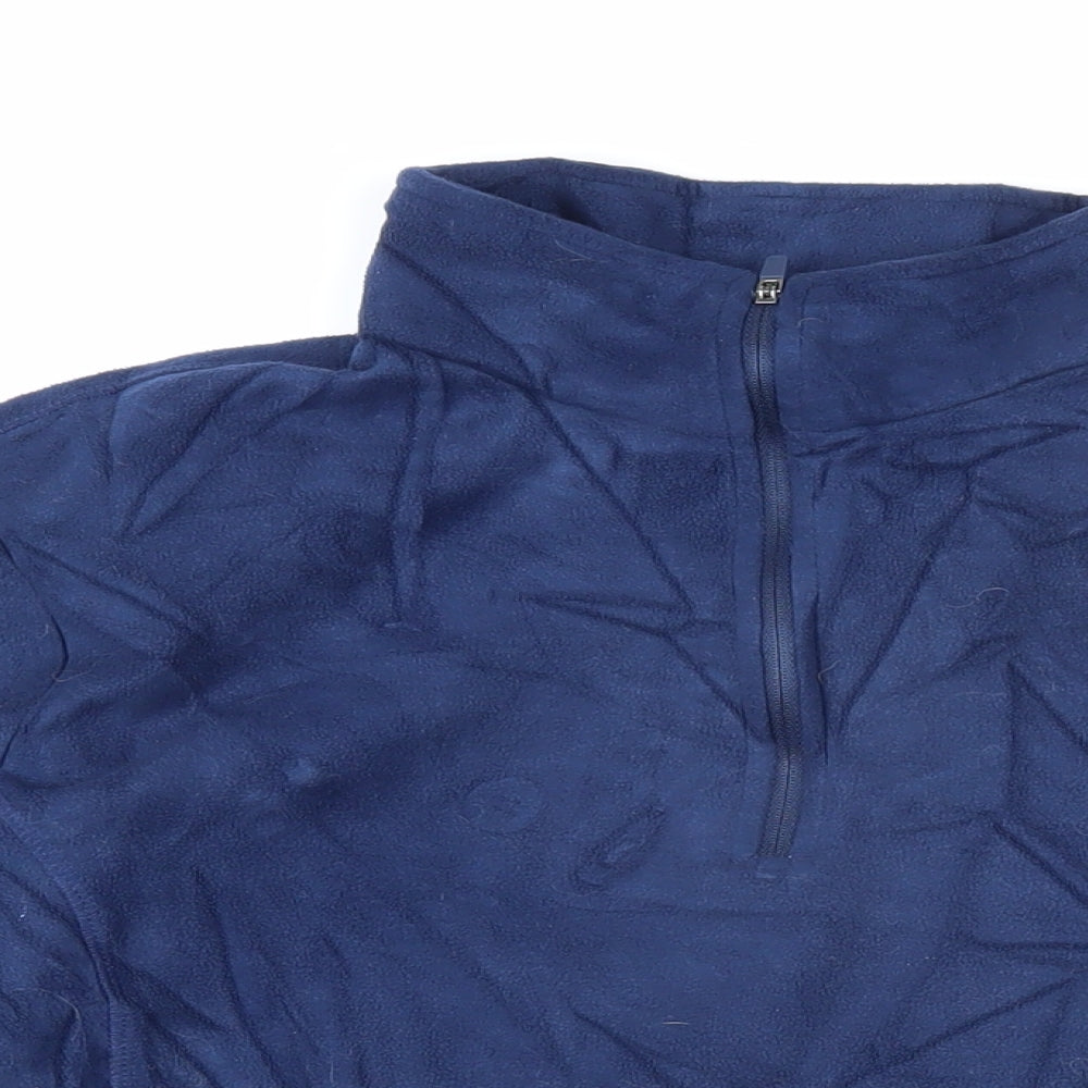 Lands' End Mens Blue Polyester Pullover Sweatshirt Size XL