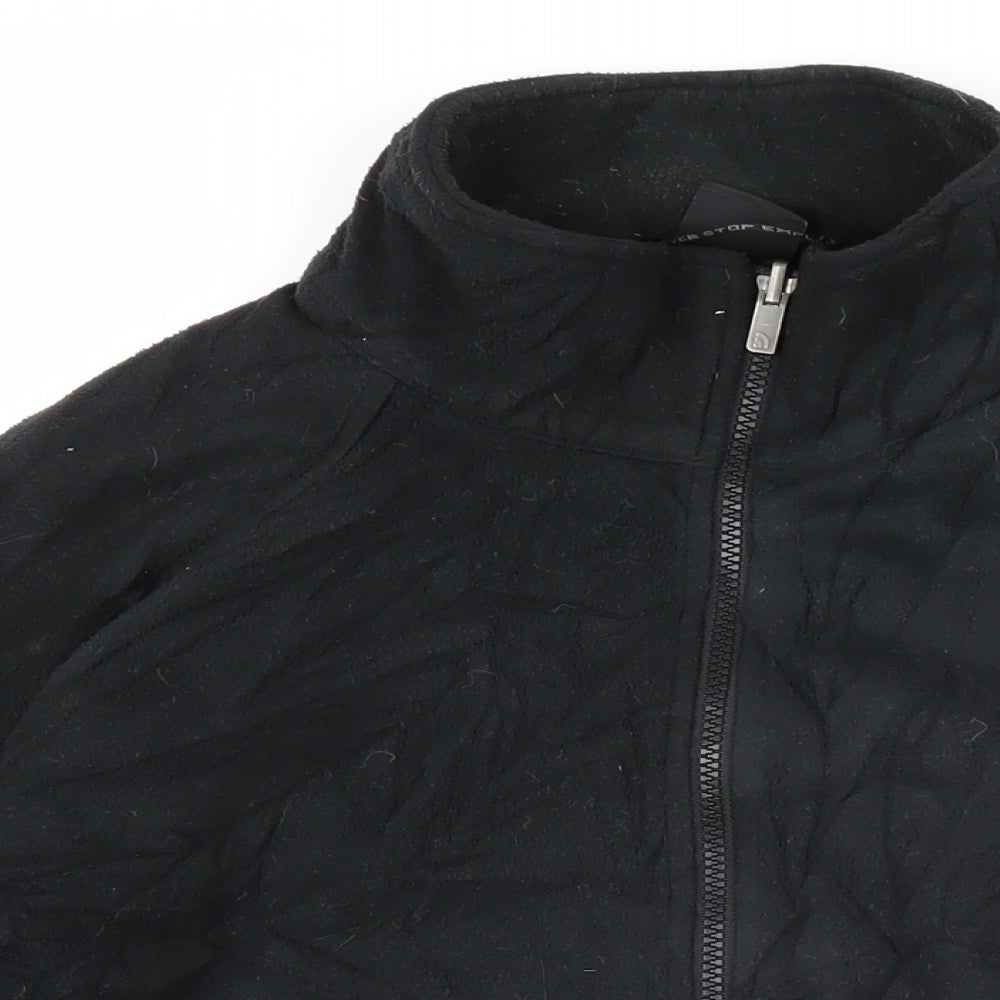 The North Face Mens Black Polyester Full Zip Sweatshirt Size L