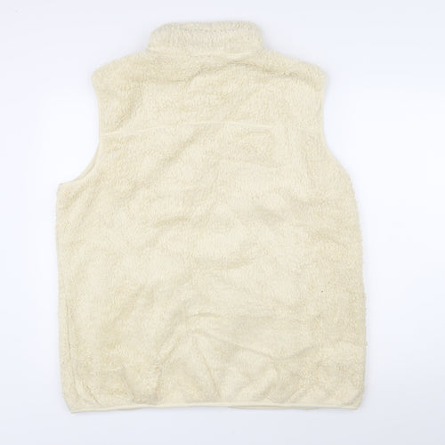 Mountain Life Womens Ivory Gilet Poncho Size 22 Zip