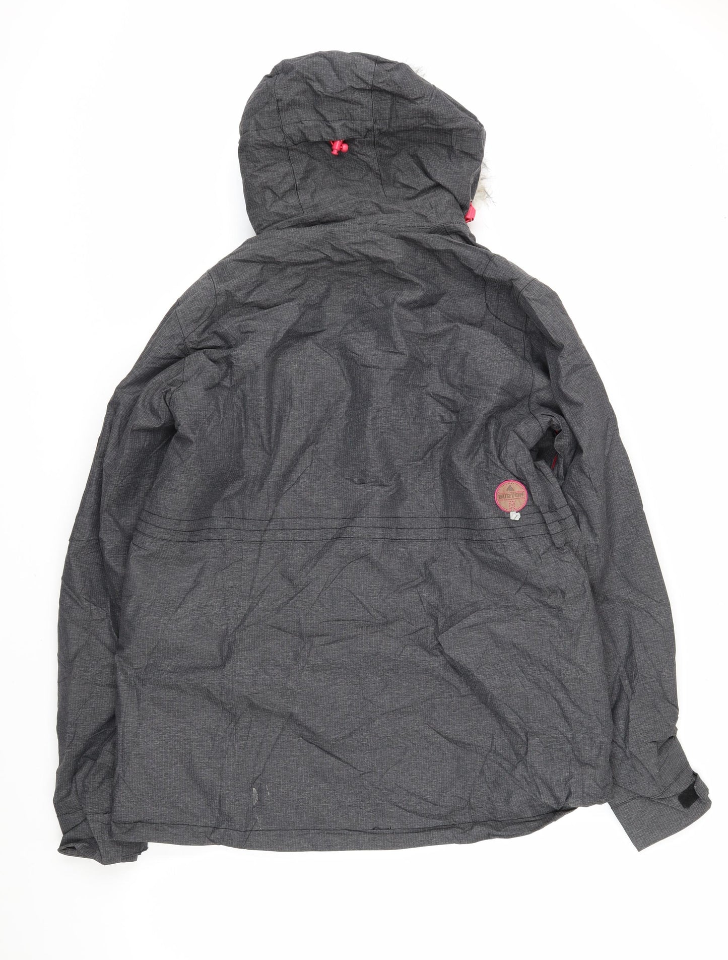 Burton Womens Grey Jacket Coat Size XL Zip