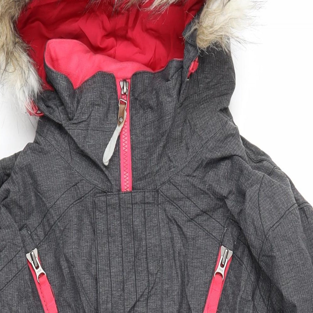 Burton Womens Grey Jacket Coat Size XL Zip