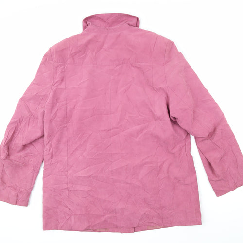 EWM Womens Pink Jacket Blazer Size 16 Button