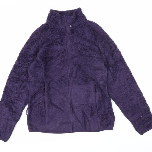 Mountain Warehouse Womens Purple Jacket Size 12 Zip