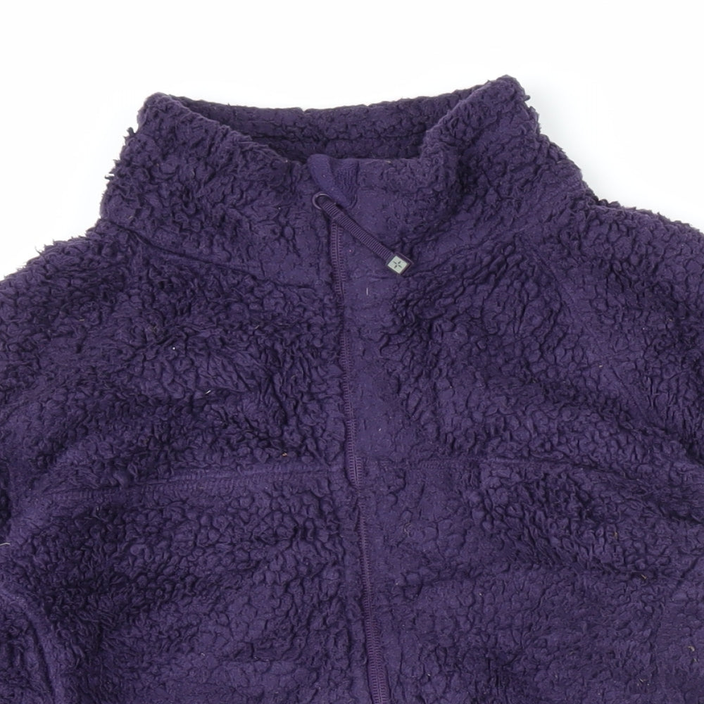 Mountain Warehouse Womens Purple Jacket Size 12 Zip