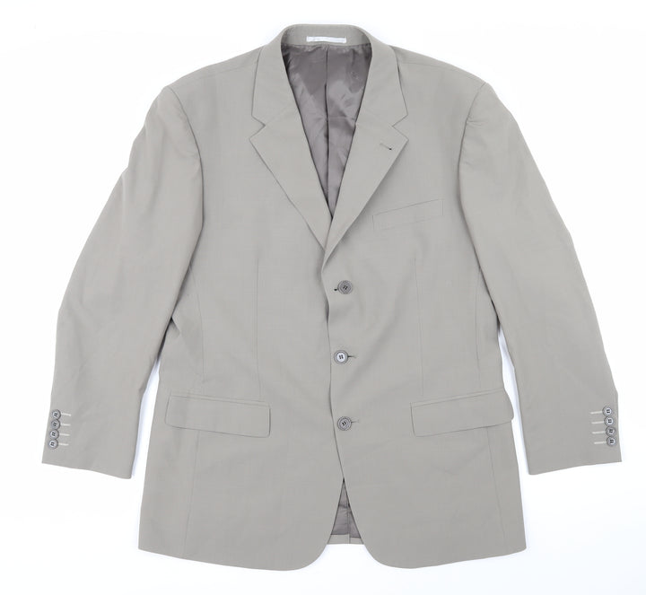Skopes Mens Grey Wool Jacket Blazer Size 40 Regular