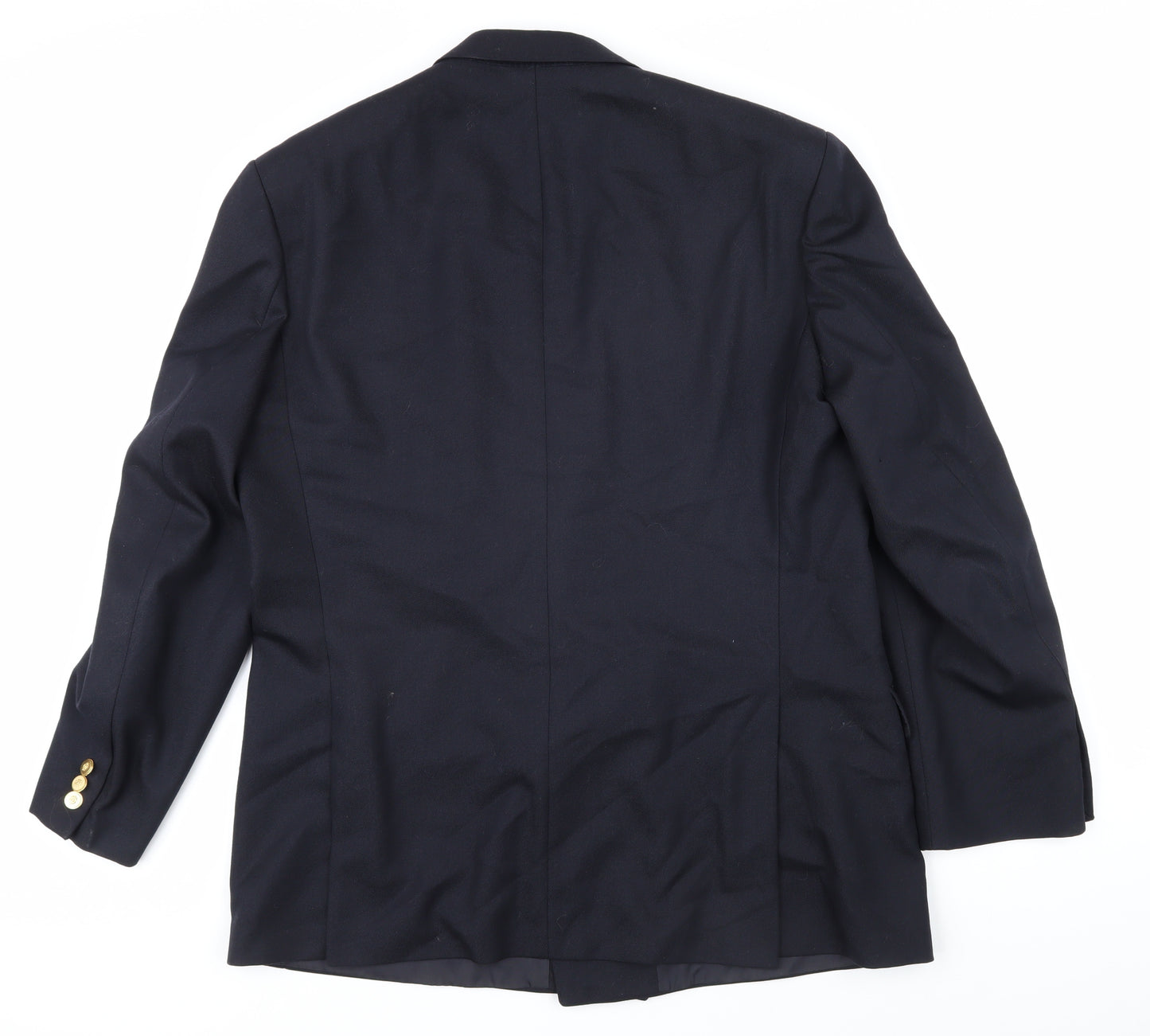 Marks and Spencer Mens Blue Wool Jacket Blazer Size M Regular