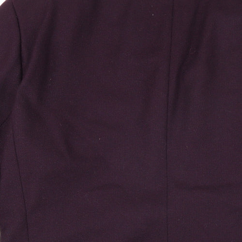 Viyella Womens Purple Jacket Blazer Size 14 Button