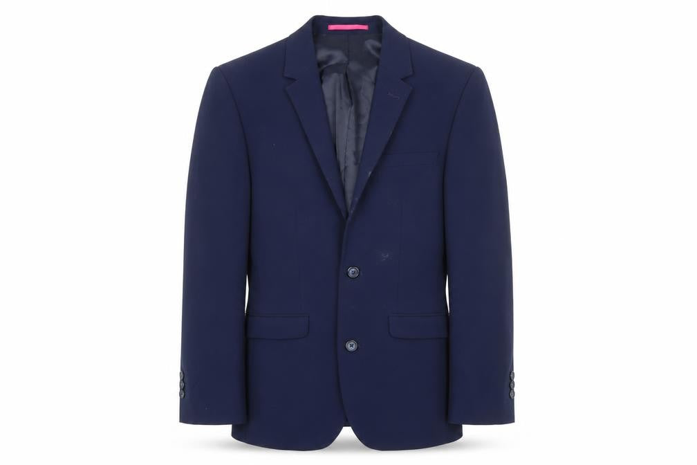 ONESIX5IVE5ive Mens Blue Polyester Jacket Blazer Size 34 Regular