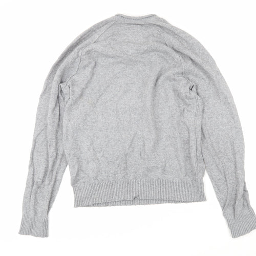 Gap Womens Grey Round Neck Wool Pullover Jumper Size M