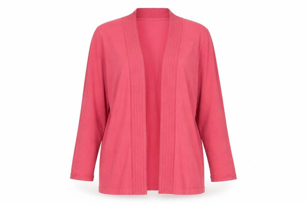 CC Womens Pink V-Neck Viscose Cardigan Jumper Size S