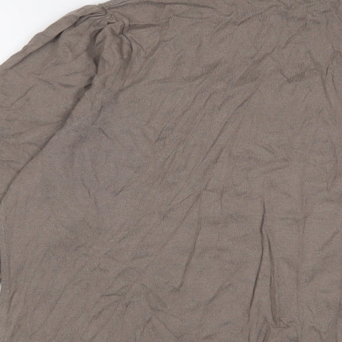 NEXT Womens Brown Scoop Neck Cotton Pullover Jumper Size 20
