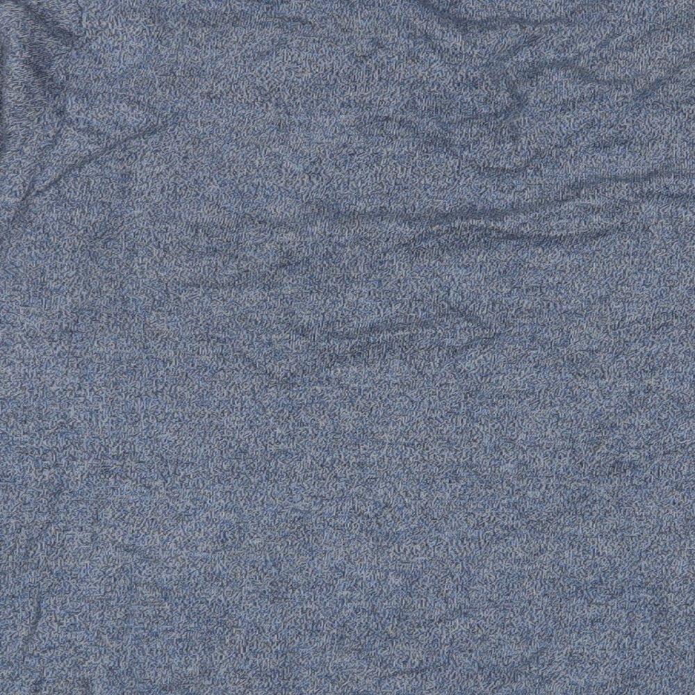 HUGO BOSS Mens Blue V-Neck Cotton Pullover Jumper Size XL Long Sleeve