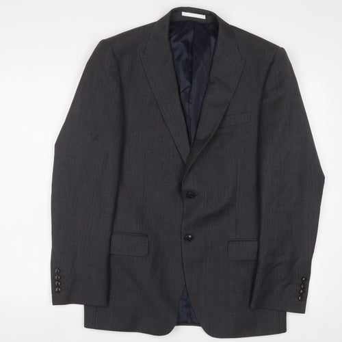 NEXT Mens Grey Wool Jacket Suit Jacket Size 38 Regular