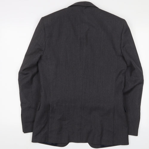 NEXT Mens Grey Wool Jacket Suit Jacket Size 38 Regular