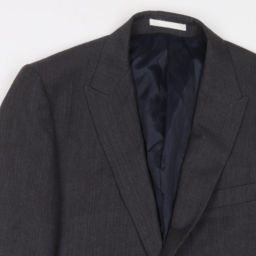 NEXT Mens Grey Wool Jacket Suit Jacket Size 38 Regular