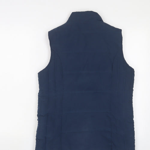 Damart Womens Blue Gilet Jacket Size 12 Zip