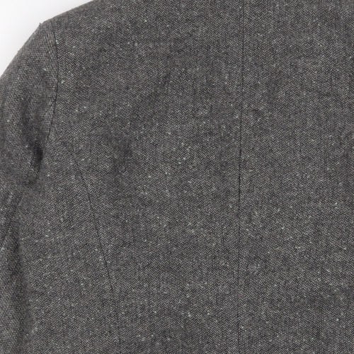 RJR.John Rocha Womens Grey Jacket Blazer Size 14 Button