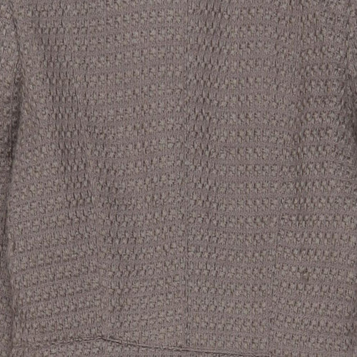 BHS Womens Brown Overcoat Coat Size 10 Button - Pockets