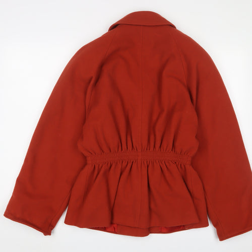 By Boules Womens Orange Jacket Size 10 Button