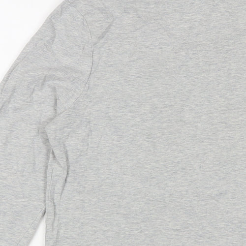Barbour Womens Grey Cotton Basic T-Shirt Size 12 Crew Neck - Christmas
