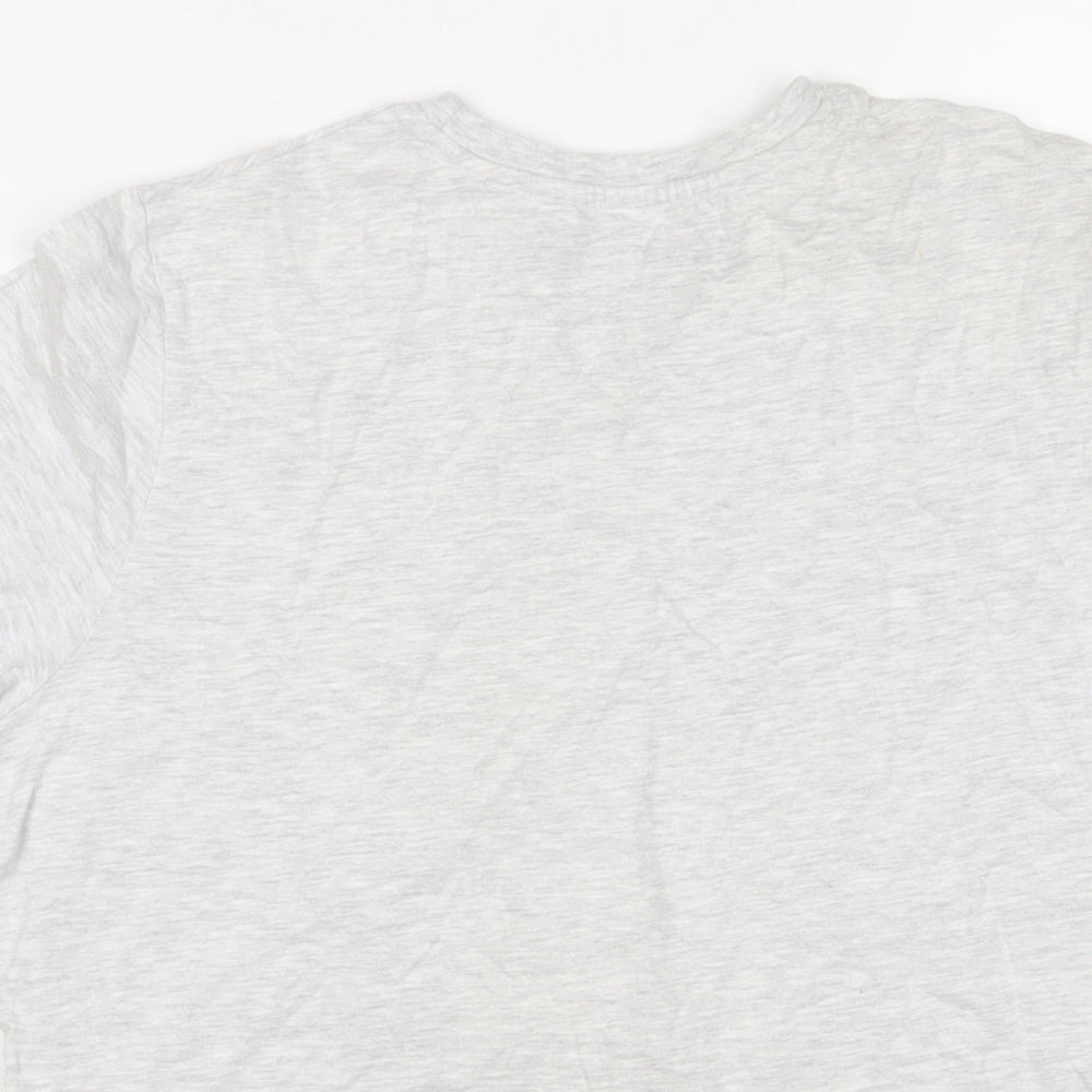 Minecraft Boys Grey Cotton Basic T-Shirt Size 13-14 Years Crew Neck Pullover