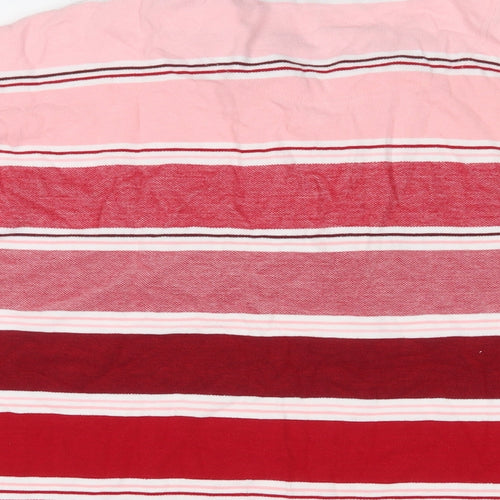 Pierre Cardin Mens Multicoloured Striped Cotton Polo Size 4XL Collared Button - Logo, Embroidered