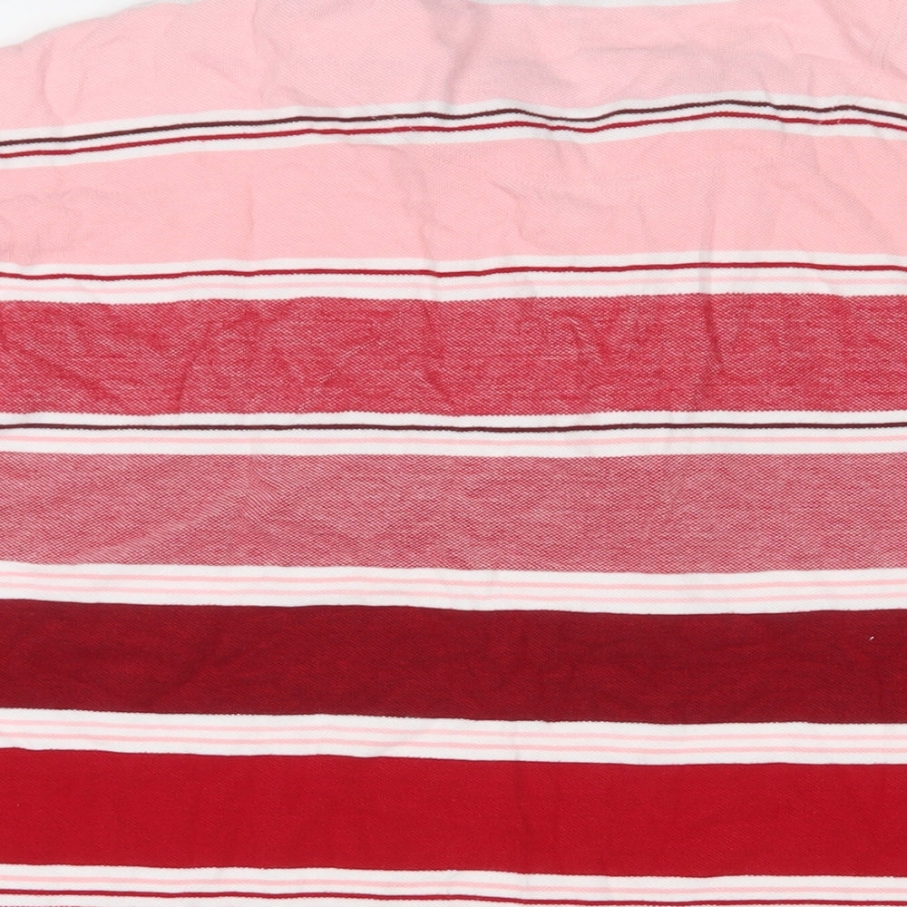 Pierre Cardin Mens Multicoloured Striped Cotton Polo Size 4XL Collared Button - Logo, Embroidered