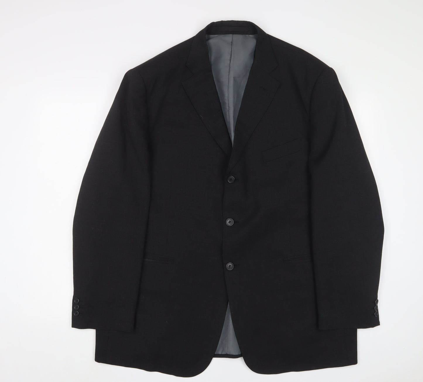 Marks and Spencer Mens Grey Polyester Jacket Suit Jacket Size 44 Regular
