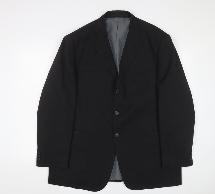 Marks and Spencer Mens Grey Polyester Jacket Suit Jacket Size 44 Regular