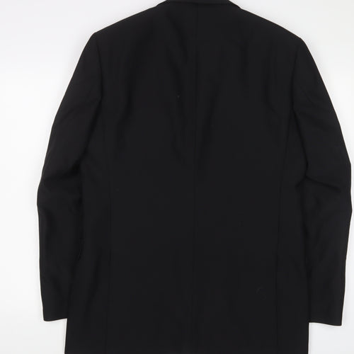 Scott & Taylor Mens Black Wool Jacket Suit Jacket Size 40 Regular