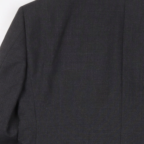 T.M.Lewin Mens Grey Wool Jacket Suit Jacket Size 38 Regular