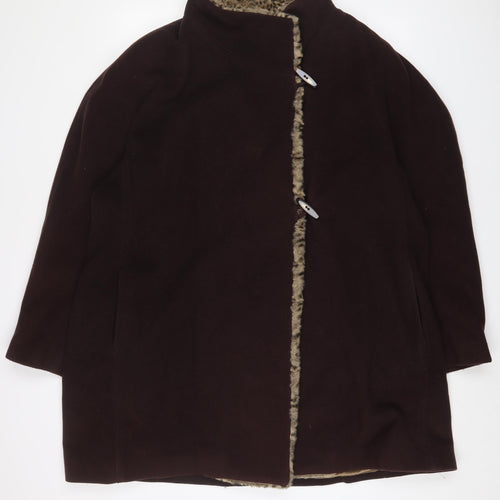 Windsmoor Womens Brown Jacket Coat Size 20 Button