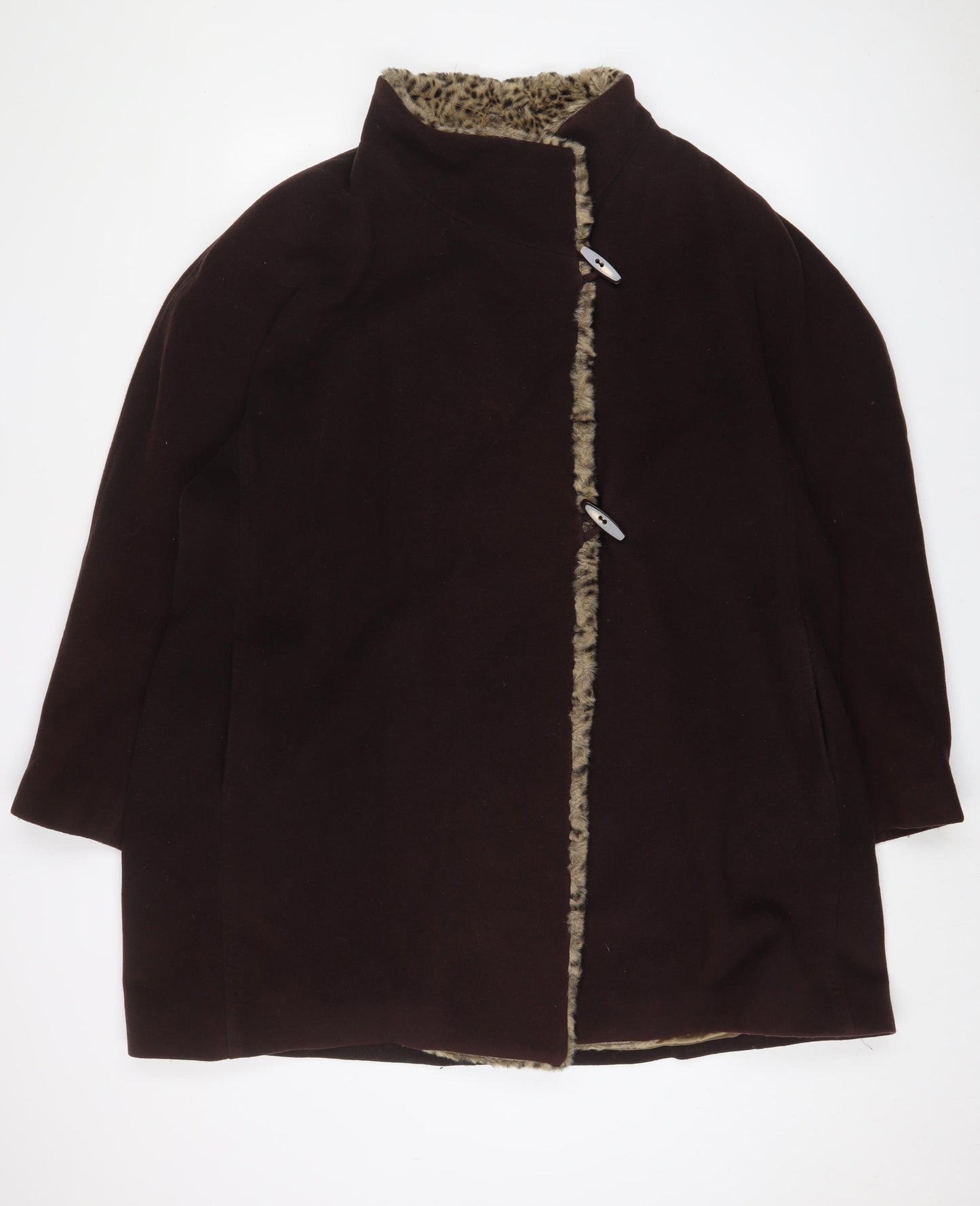 Windsmoor Womens Brown Jacket Coat Size 20 Button