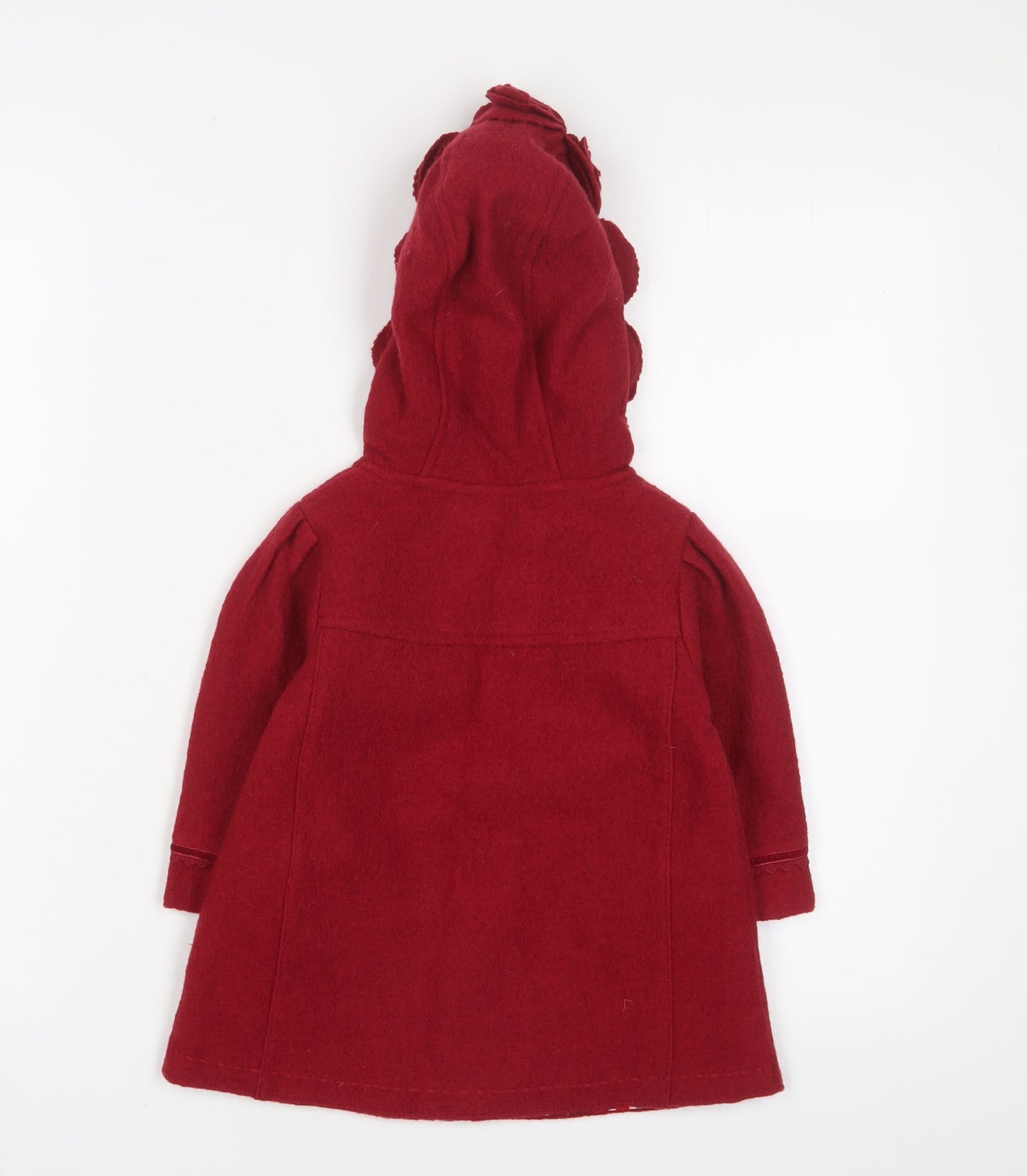 Monsoon Baby Red Jacket Coat Size 12-18 Months Button - Pockets