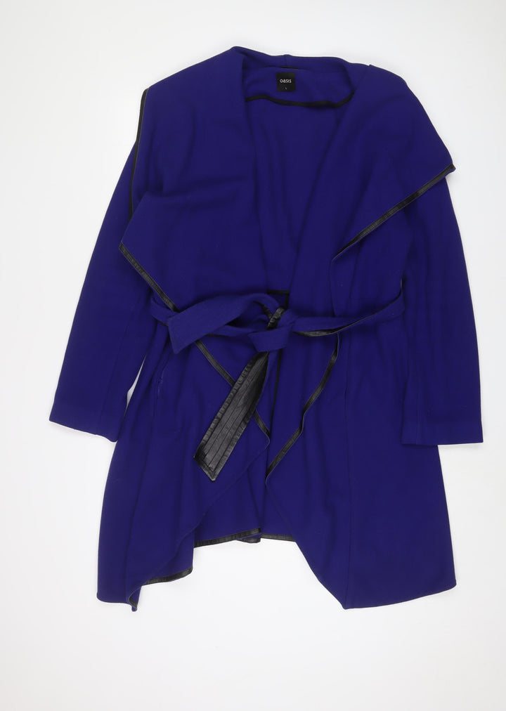 Oasis Womens Blue Jacket Size L Tie