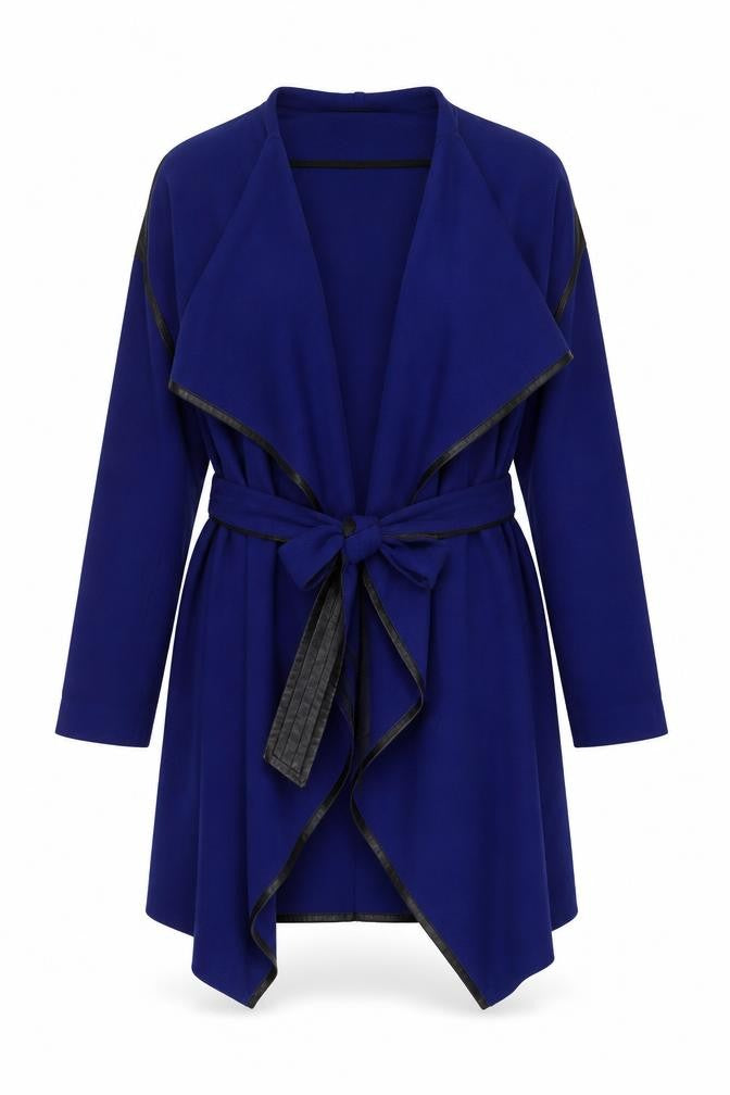 Oasis Womens Blue Jacket Size L Tie