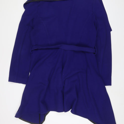 Oasis Womens Blue Jacket Size L Tie