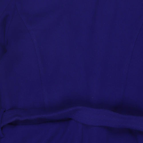 Oasis Womens Blue Jacket Size L Tie