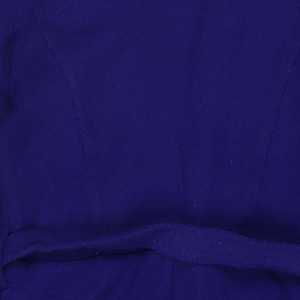 Oasis Womens Blue Jacket Size L Tie