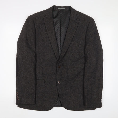NEXT Mens Brown Wool Jacket Suit Jacket Size 44 Regular