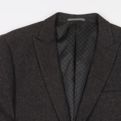 NEXT Mens Brown Wool Jacket Suit Jacket Size 44 Regular