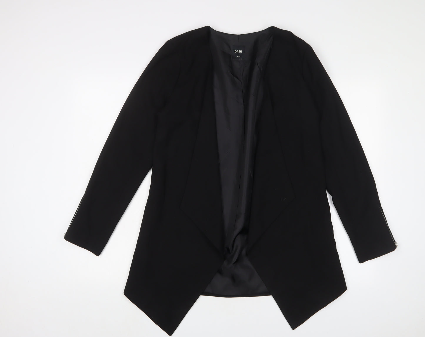 Oasis Womens Black Jacket Blazer Size 10 - Open