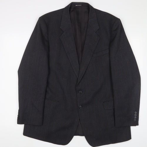 St Michael Mens Grey Wool Jacket Suit Jacket Size 44 Regular