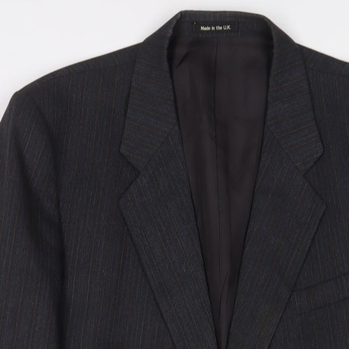 St Michael Mens Grey Wool Jacket Suit Jacket Size 44 Regular